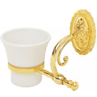 Стакан для зубных щеток Migliore Edera 16952 Золото — фото 1, Стаканы для зубных щеток