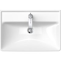 Раковина Duravit D-Neo 65 2366650000 Белая — фото 2, Раковины подвесные