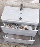 Тумба под раковину Vigo Glem 80 tn.GLE.9595.80.2Y Белая — фото 6, Тумбы под раковину