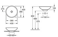 Товар: Раковина-чаша Villeroy&Boch Loop & Friends 43 51440001 Альпийский белый - фото 17 Раковина-чаша Villeroy&Boch Loop & Friends 43 51440001 Альпийский белый — фото 17, Раковины накладные