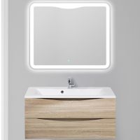 Тумба под раковину BelBagno Marino 100 MARINO-1000-2C-SO-WO-P подвесная Rovere Bianco — фото 1, Тумбы под раковину