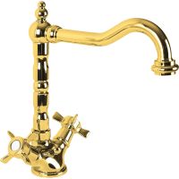 Смеситель для раковины Cezares Lord-LS2-03/24 Золото 24 карат — фото 1, Смесители для раковины