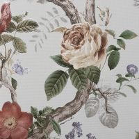 Обои Andrea Rossi Cavolli 54421-1 Винил на флизелине (1,06*10,05) Белый/Разноцветный, Цветы — фото 1, Обои для стен