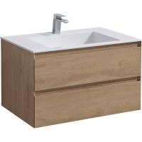 Тумба под раковину Vincea Luka 80 VMC-2L800NO подвесная N.Oak — фото 2, Тумбы под раковину