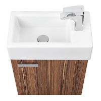 Тумба под раковину Aquaton Эклипс 45 1A172701EK560 подвесная Эбони темный — фото 2, Тумбы под раковину