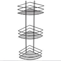 Полка корзина Fixsen FX-710B-3 угловая Черная — фото 1, Полки для ванной и душа