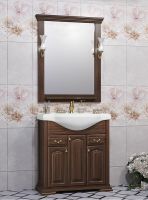 Товар: Зеркало Opadiris Риспекто 80 00-00007061 Орех антикварный с выключателем - фото 4 Зеркало Opadiris Риспекто 80 00-00007061 Орех антикварный с выключателем — фото 4, Мебель для ванной