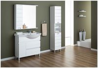 Шкаф пенал Aquanet Доминика 35 R 170802 Белый — фото 4, Мебель для ванной