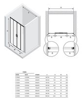 Товар: Душевая дверь New Trendy Prime Chrome 170 D-0337A профиль Хром стекло прозрачное - фото 8 Душевая дверь New Trendy Prime Chrome 170 D-0337A профиль Хром стекло прозрачное — фото 8, Душевые двери в нишу
