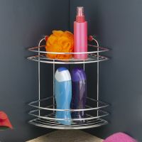 Товар: Полка корзина Tekno-tel BK022G угловая Золото - фото 2 Полка корзина Tekno-tel BK022G угловая Золото — фото 2, Полки для ванной и душа