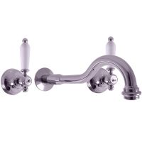 Смеситель для раковины Rav Slezak Morava retro MK531 Хром — фото 1, Смесители для раковины