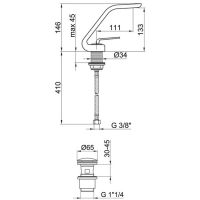 Смеситель для раковины Webert Wolo WO830102564 Черный матовый — фото 4, Смесители