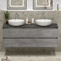 Товар: Тумба под раковину BelBagno Kraft 140 KRAFT-1400-4C-SO-2-CG подвесная Cemento Grigio - фото 20 Тумба под раковину BelBagno Kraft 140 KRAFT-1400-4C-SO-2-CG подвесная Cemento Grigio — фото 20, Тумбы под раковину