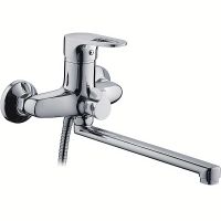 Смеситель для ванны Frap H702 F22702-B универсальный Хром — фото 1, Смеситель для ванны