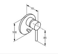 Смеситель для душа Kludi Bozz 387163976 Черный матовый — фото 2, Смеситель для душа