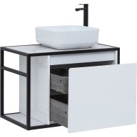 Товар: Тумба под раковину Aquanet Nova Lite Loft 75R 261649 подвесная Белый глянец - фото 2 Тумба под раковину Aquanet Nova Lite Loft 75R 261649 подвесная Белый глянец — фото 2, Тумбы под раковину