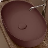 Товар: Раковина-чаша Kerasan Nolita 60 534375 Бургундский матовый - фото 3 Раковина-чаша Kerasan Nolita 60 534375 Бургундский матовый — фото 3, Раковины