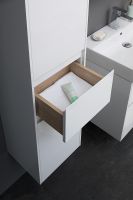 Шкаф пенал Aquanet Бруклин 35 L 209827 подвесной Белый — фото 6, Мебель для ванной