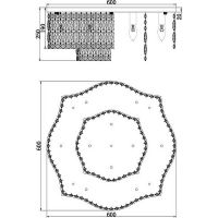 Люстра Maytoni Modern Dune DIA005CL-10G Прозрачная Золото — фото 4, Люстры