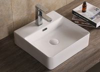 Товар: Раковина Ceruttispa 42 CR7602B СТ9608 Белая - фото 2 Раковина Ceruttispa 42 CR7602B СТ9608 Белая — фото 2, Раковины накладные