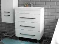 Тумба с раковиной Эстет Monaco 70 ФР-00002265 Белая — фото 7, Тумбы с раковиной