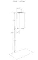 Подвесной шкаф Aquaton Йорк 30 1A171403YOAY0 Белый Выбеленное дерево — фото 2, Шкафы для ванной