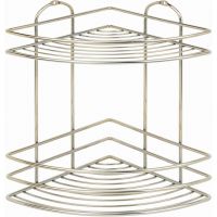 Полка корзина Tekno-tel BK022G угловая Золото — фото 1, Полки для ванной и душа