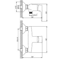 Смеситель для душа Orange Mari Хром арт-M07-200cr — фото 5, Смеситель для душа