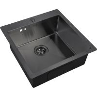 Кухонная мойка ZorG Grafit PVD 5151 GRAFIT Графит — фото 1, Кухонные мойки