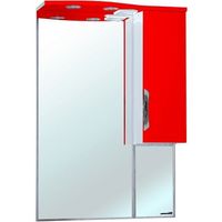 Зеркало со шкафом Bellezza Лагуна 65 4612110001035 с подсветкой R Красное Белое — фото 1, Зеркальные шкафы в ванную