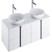 Тумба под раковину Ravak SD Balance 60 X000001367 подвесная Белая Графит — фото 3, Тумбы под раковину