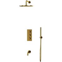 Товар: Душевая система Whitecross Y gold YSET11GL с термостатом Золото - фото 2 Душевая система Whitecross Y gold YSET11GL с термостатом Золото — фото 2, Душевое оборудование. Душевая программа