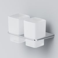 Стакан для зубных щеток AM.PM Inspire 2.0 A50A343400 двойной Хром Белый — фото 2, Стаканы для зубных щеток