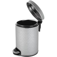 Товар: Ведро для мусора Geralis V-PHH-B Punto Серебро, кант Хром, 5 л - фото 2 Ведро для мусора Geralis V-PHH-B Punto Серебро, кант Хром, 5 л — фото 2, Мусорные ведра