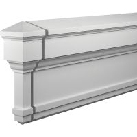 Торцевой элемент Европласт 4.81.032 108x365x108 мм — фото 1, Фасадный декор