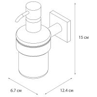 Дозатор для жидкого мыла Fixsen Lux Satin FX-16012 Сатин — фото 3, Дозаторы
