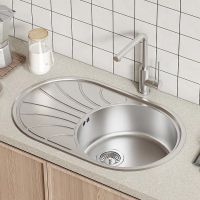 Товар: Кухонная мойка Iddis Suno S 77 SUN77SDi77S Сатин - фото 2 Кухонная мойка Iddis Suno S 77 SUN77SDi77S Сатин — фото 2, Кухонные мойки