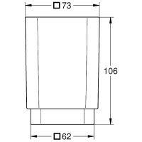 Стакан для зубных щеток Grohe Selection Cube Белый арт-40783000 — фото 3, Стаканы для зубных щеток