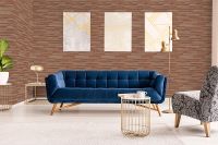 Обои Grandeco Elementum EE 1105 Винил на флизелине (0,53*10,05) Бежевый/Серый/Красный, Полоса/Рогожка — фото 3, Обои для стен