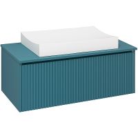 Тумба под раковину Aqua de Marco Monaco 90 2090AQMON подвесная Аквамарин — фото 1, Тумбы под раковину