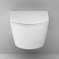 Унитаз AM.PM Func FlashClean C8F1701MWSC подвесной Белый матовый с сиденьем Микролифт — фото 9, Унитазы