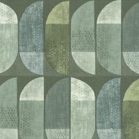 Обои AS Creation Geo Nordic 37531-2 Винил на флизелине (0,53*10,05) Зеленый, Геометрия — фото 1, Обои для стен