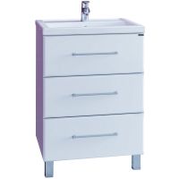 Тумба под раковину СанТа Омега 60 207046 Белая — фото 1, Тумбы под раковину