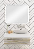 Товар: Зеркало Runo Руан 100 00-00001290 с подсветкой с сенсорным выключателем - фото 2 Зеркало Runo Руан 100 00-00001290 с подсветкой с сенсорным выключателем — фото 2, Зеркала в ванную комнату