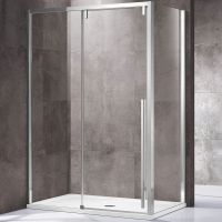 Душевой уголок Vincea Lugano 120х100 профиль Хром стекло прозрачное арт-VSR-1L1012CL-1 — фото 1, Прямоугольные душевые уголки