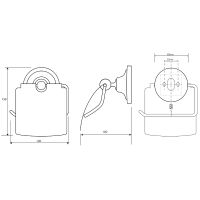 Товар: Держатель туалетной бумаги Bemeta Retro chrom 144312012 с крышкой Хром - фото 2 Держатель туалетной бумаги Bemeta Retro chrom 144312012 с крышкой Хром — фото 2, Держатели туалетной бумаги