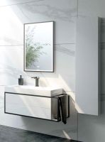 Шкаф пенал Clarberg Logic 35 LOG0535 подвесной Белый — фото 2, Пеналы для ванной комнаты