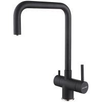 Смеситель для кухни Paulmark Wetter We213030-418 Черный металлик — фото 1, Смесители для кухни