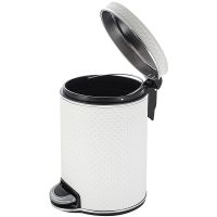 Товар: Ведро для мусора Geralis V-PWH-B Punto Белое, кант Хром, 5 л - фото 2 Ведро для мусора Geralis V-PWH-B Punto Белое, кант Хром, 5 л — фото 2, Мусорные ведра