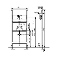 Инсталляция Sanit Ineo 90.668.00..T000 для писсуара без крепежа — фото 2, Инсталляции для писсуаров